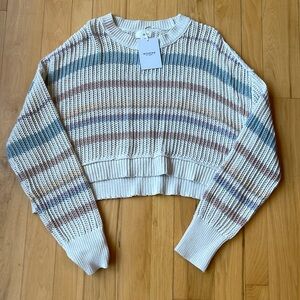 NWT cute slouchy oversized cropped sweater